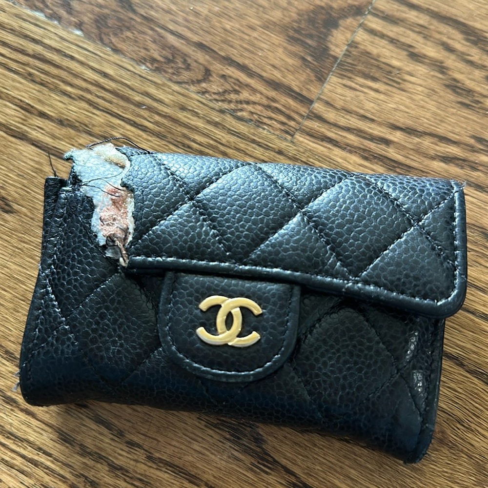 Authentic chanel card holder